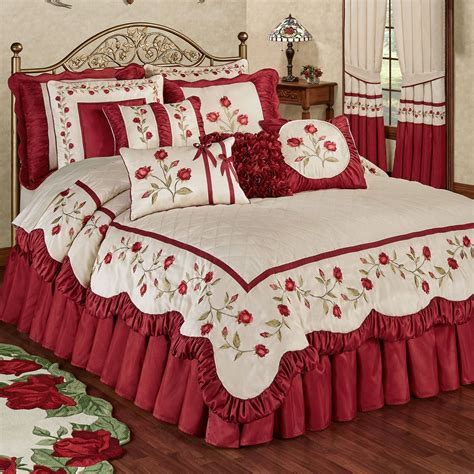 red rose bedding set